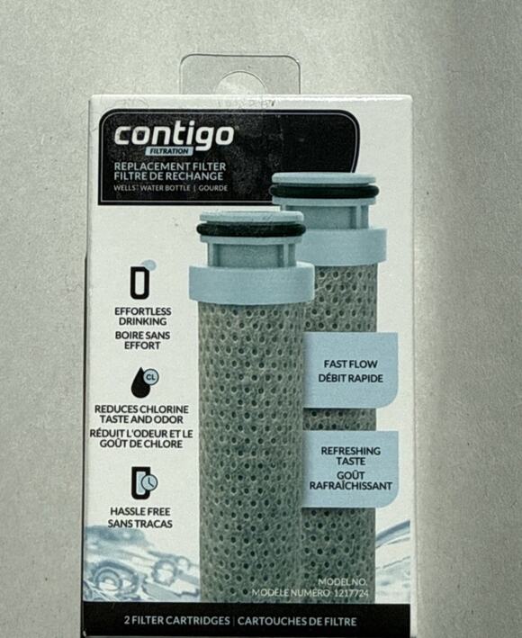 Contigo Other - 2-Pack Contigo Filtration Replacement Filter Cartridge for Wells Water Bottle